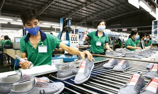 Xuất khẩu của ngành dệt may và da giày tăng trưởng mạnh trong năm 2022. Ảnh: K.V