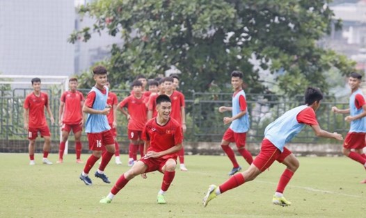 Tuyển U17 Việt Nam đặt mục tiêu giành chiến thắng ở trận ra quân gặp Đài Loan (Trung Quốc) tại vòng loại U17 Châu Á. Ảnh: VFF
