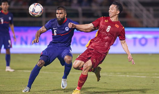 Tuyển Việt Nam cùng bảng Singapore ở AFF Cup 2022. Ảnh: Thanh Vũ