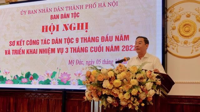 Phó Chủ tịch Thường trực UBND TP Hà Nội Lê Hồng Sơn phát biểu chỉ đạo tại hội nghị. Ảnh: Phạm Đông