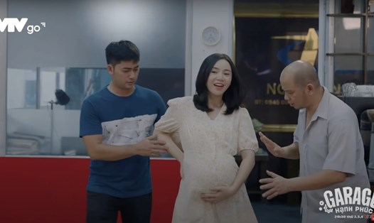 Hình ảnh Sơn Ca mang thai ở tập cuối "Ga-ra hạnh phúc". Ảnh: NSX.