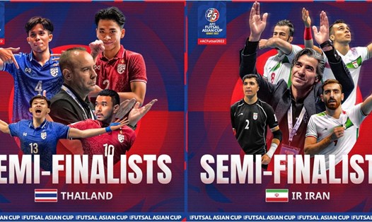 Đương kim vô địch Iran là thử thách lớn đối với tuyển futsal Thái Lan tại bán kết futsal Châu Á 2022. Ảnh: AFC
