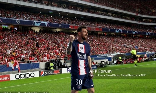 Lionel Messi tiếp tục thể hiện phong độ ấn tượng tại Champions League  Ảnh: AFP
