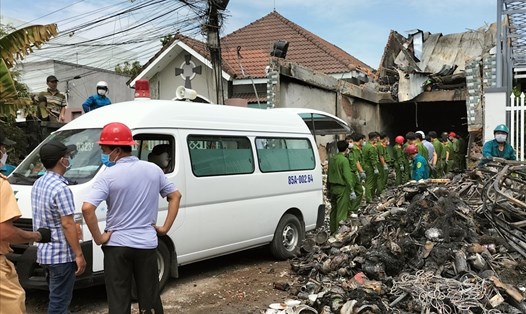 3 mẹ con tử vong trong ngôi nhà bị cháy ở Ninh Thuận.