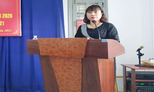 Bà Lê Phạm Thùy Ngân vừa bị cách chức Phó Chủ tịch huyện Cam Lâm.