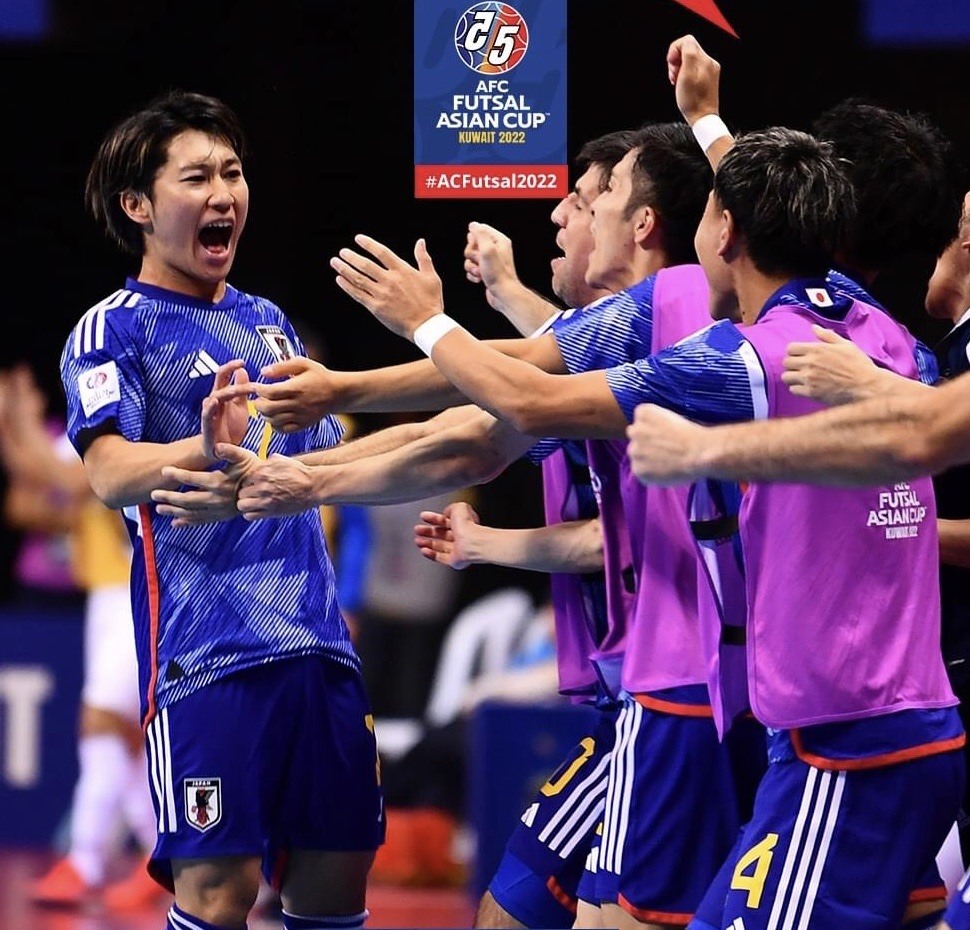 Nhật Bản ngược dòng thành công để tiến vào chung kết futsal Châu Á 2022. Ảnh: AFC