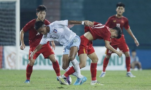 U17 Việt Nam sẽ có trận thắng đậm tiếp theo để duy trì vị trí đầu bảng? Ảnh: VFF
