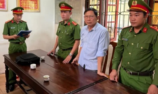 Lực lượng công an khởi tố, bắt tạm giam Hoàng Văn Đức để phục vụ công tác điều tra. Ảnh: CAQB