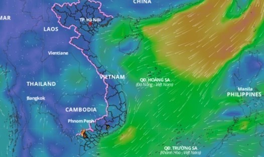 Xác suất xuất hiện áp thấp nhiệt đới trên Biển Đông trong tuần tới là trên 50%. Ảnh minh hoạ: VNDMS.