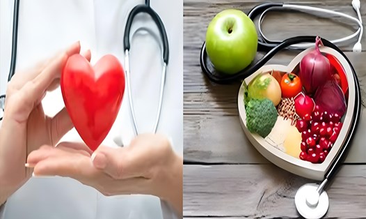 Chế độ ăn uống lành mạnh, hợp lý sẽ tốt cho sức khỏe tim mạch. Đồ họa: B.C