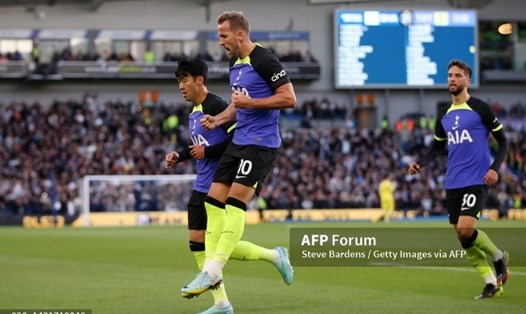 Harry Kane giúp Tottenham giành trọn 3 điểm.  Ảnh: AFP