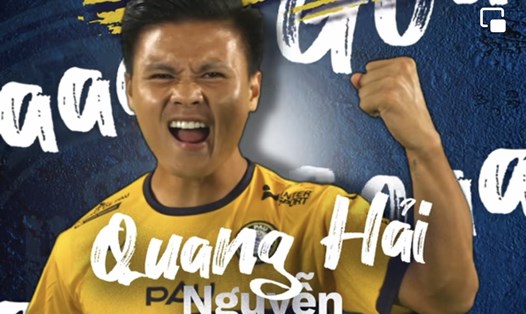 Quang Hải ghi bàn thắng lịch sử trong màu áo Pau FC. Ảnh: CMH