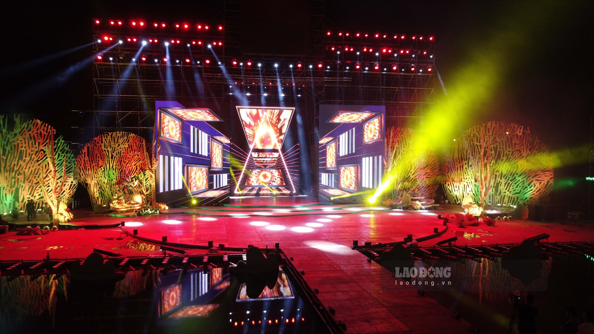 Sân khấu bán kết Hoa hậu Biển đảo Việt Nam 2022. Ảnh: Đoàn Hưng