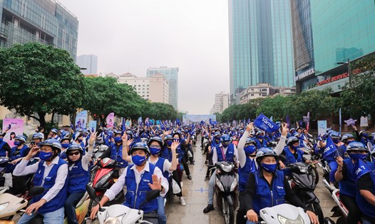 Sự kiện tại TP. Hồ Chí Minh quy tụ hơn 280 người trưởng thành trên 100 xe máy, 50 xe đạp và 30 xe mô tô