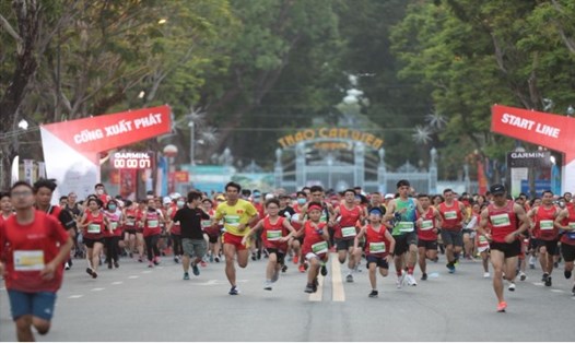 Giải marathon quốc tế TPHCM là sự kiện marathon thường niên có quy mô lớn nhất Việt Nam, năm nay dự kiến thu hút hơn 14.000 vận động viên. Ảnh: N.A