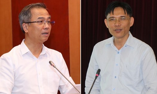 Hai Phó Chủ tịch Viện Hàn lâm Khoa học Xã hội Việt Nam Nguyễn Đức Minh (bên phải) và Đặng Xuân Thanh bị kỷ luật do có các vi phạm, khuyết điểm trong công tác.
