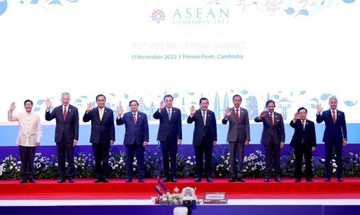 Thủ tướng Chính phủ Phạm Minh Chính tham dự Hội nghị Cấp cao ASEAN - Trung Quốc. Ảnh: VGP