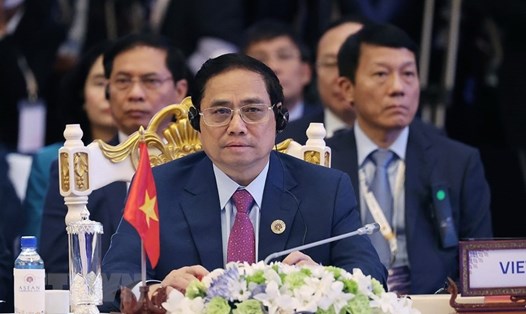 Thủ tướng dự Hội nghị Cấp cao ASEAN+3 lần thứ 25. Ảnh: TTXVN