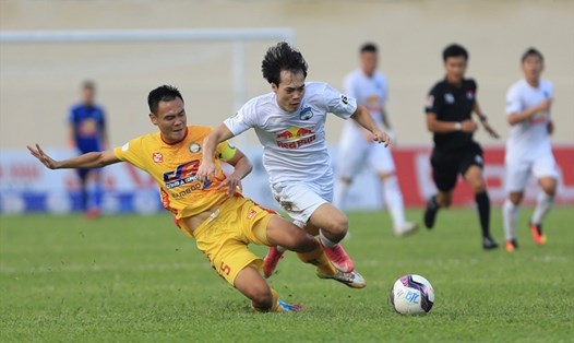 Thanh Hóa và Hoàng Anh Gia Lai đều đặt quyết tâm giành chiến thắng tại vòng 25 V.league 2022. Ảnh: VPF