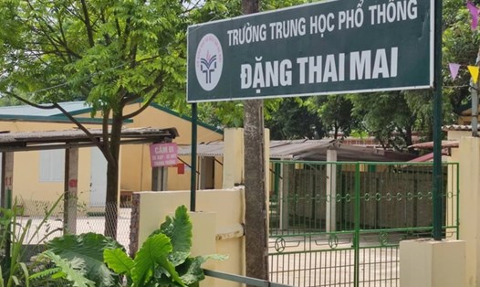 Trường THPT Đặng Thai Mai đứng trước nguy cơ giải thể. Ảnh: Vân Hà