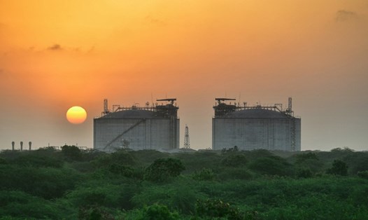 Trạm LNG ở Surat, Gujarat, Ấn Độ. Ảnh chụp màn hình