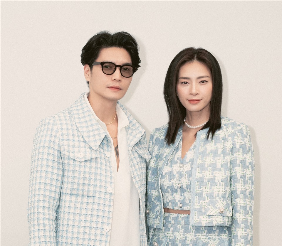 Vợ chồng Ngô Thanh Vân tình tứ xuất hiện bên nhau tại sự kiện giải trí tổ chức ở TPHCM. Ảnh: Kiếng Cận