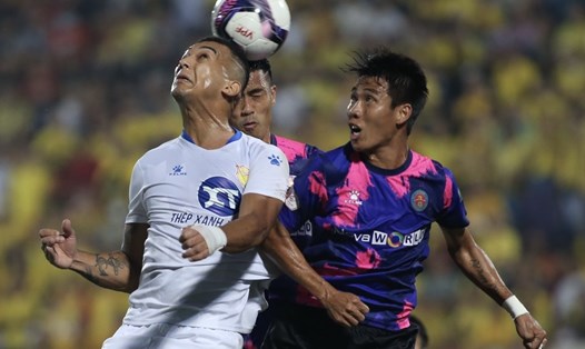 Nam Định thắng thuyết phục Sài Gòn FC. Ảnh: TH