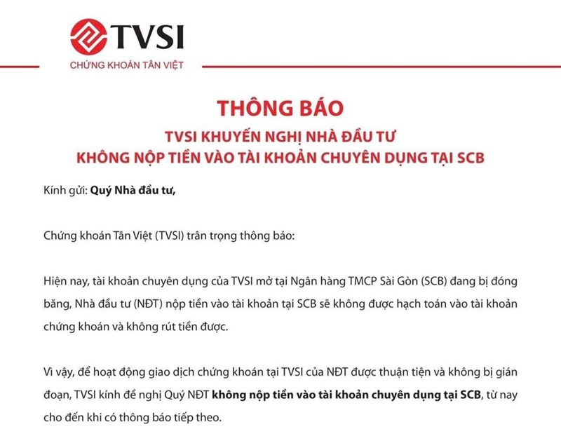 Kinh tế 24h: Chứng khoán Tân Việt gửi thông báo đến nhà đầu tư