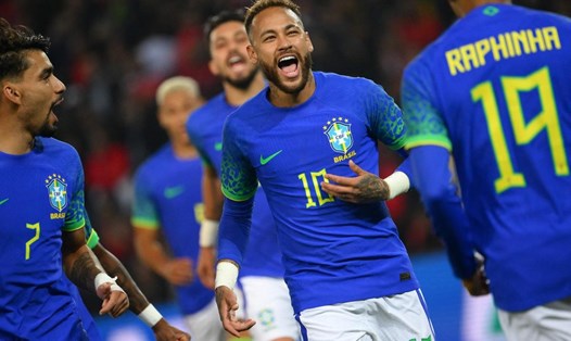Lối chơi tấn công của tuyển Brazil tại World Cup 2022 sẽ không còn phụ thuộc nhiều vào Neymar. Ảnh: AFP