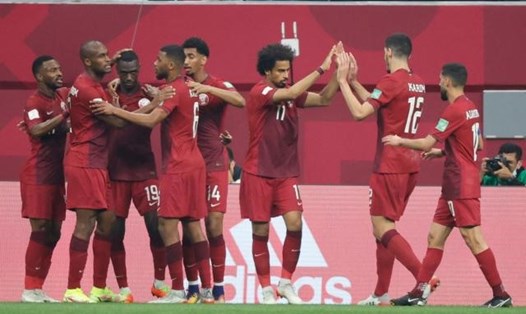 Một nửa đội hình tuyển Qatar dự World Cup 2022 đang thi đấu cho câu lạc bộ Al-Saad. Ảnh: AFP