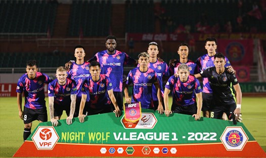 Sài Gòn FC có thể giải thể sau khi V.League 2022 khép lại. Ảnh: Thanh Vũ