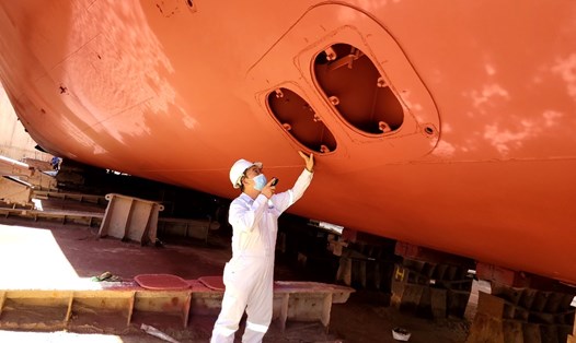 Lao động, thuyền viên của Công ty Vận tải biển Việt Nam được tạo điều kiện 
làm việc, đảm bảo đời sống. Ảnh: Công ty cung cấp