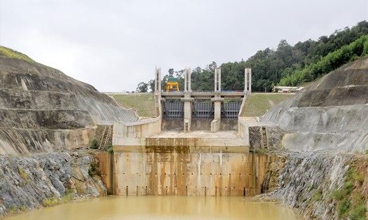 Dự án hồ chứa nước Krông Pách thượng. Ảnh: Phan Tuấn