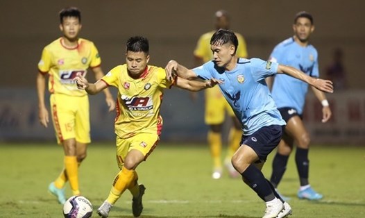 Câu lạc bộ Hà Tĩnh đón tiếp Thanh Hoá ở vòng 26 V.League 2022. Ảnh: VPF