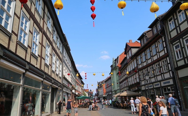 Đèn lồng Hội An được thắp sáng ở Đức trong 2 lần tổ chức lễ hội trước đây và trở thành sự kiện du lịch, văn hoá thu hút du khách, người dân. Ảnh:  Mỹ Linh