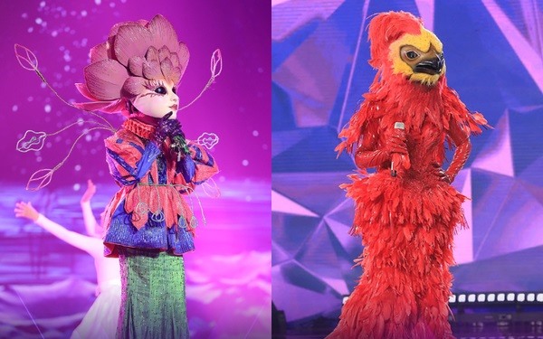 Phượng Hoàng Lửa và Osen là 2 thí sinh mạnh của "Ca sĩ mặt nạ". Ảnh: Chương trình cung cấp.