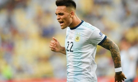 Lautaro Martinez là cầu thủ đá cặp rất ăn ý với Messi trên hàng tấn công của tuyển Argentina. Ảnh: AFP