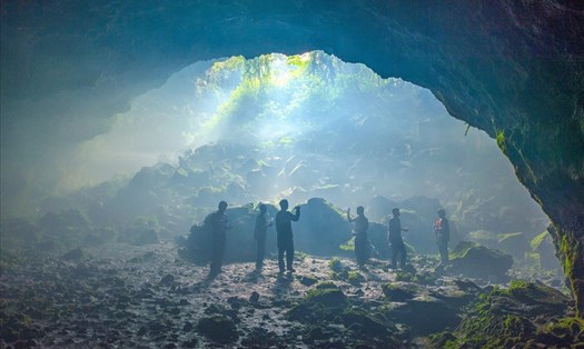 Hệ thống hang động núi lửa trong đá bazan được phát hiện từ năm 2007 và phân bố chủ yếu ở khu vực Krông Nô. Ảnh: Minh Phương