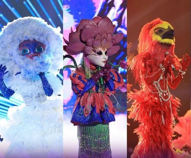 Top 3 chung cuộc tại "Ca sĩ mặt nạ". Ảnh: Chương trình cung cấp.