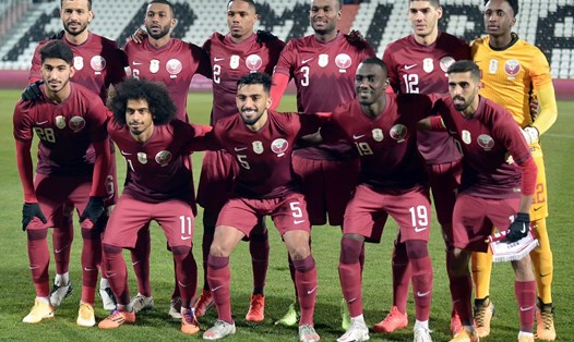 Tuyển Qatar sẵn sàng cho trận khai mạc World Cup 2022. Ảnh: AFP