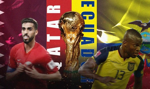 Cả Qatar lẫn Ecuador lần đầu tiên có vinh dự được đá trận khai mạc World Cup. Ảnh đồ hoạ: Independent