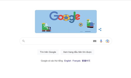 Google Doodle hôm nay mừng khai mạc World Cup 2022. Ảnh: Google