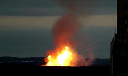 Vụ nổ đường ống khí đốt Nga xảy ra ngày 19.11. Ảnh: AFP