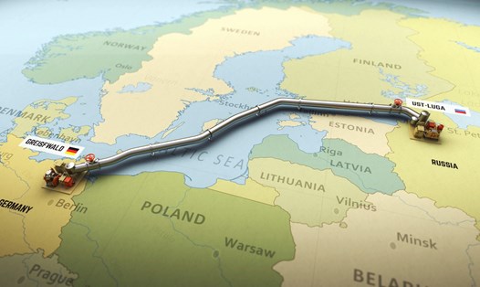 Đường ống Nord Stream chạy từ Nga sang Đức. Ảnh: Energy Intelligence