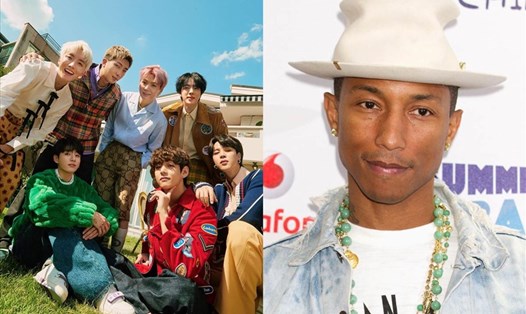 BTS và Pharrell William sẽ hợp tác trong ca khúc mới. Ảnh: Soompi.