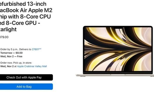 Apple bắt đầu bán MacBook Air M2. Ảnh: CMH