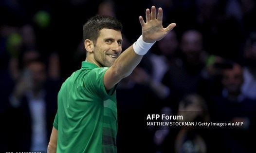 Novak Djokovic đang hướng đến lần thứ sáu vô địch ATP Finals. Ảnh: AFP