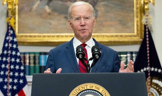 Tổng thống Joe Biden phát biểu tại Nhà Trắng hôm 20.11.2022, ngày ông tròn 80 tuổi. Ảnh: AFP