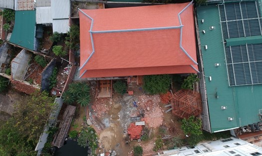 Một góc công trình xây trái phép trên đất nông nghiệp ở Quảng Ngãi. Ảnh: Ngọc Viên