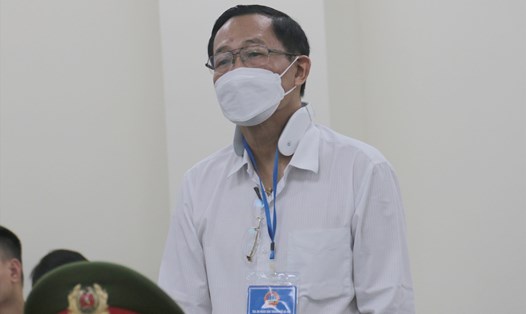 Cựu Thứ trưởng Cao Minh Quang trong phần thẩm vấn. Ảnh: Việt Dũng